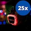Silent Disco set: 25 koptelefoons + 3 zenders