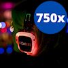 Silent Disco set: 750 koptelefoons + 3 zenders